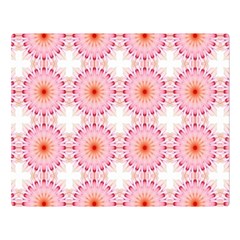 Make A Wish Banner Fractals Pink Double Sided Flano Blanket (large)  by Wegoenart