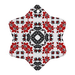 Ornament Seamless Pattern Element Snowflake Ornament (two Sides) by Wegoenart