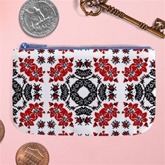 Ornament Seamless Pattern Element Large Coin Purse by Wegoenart