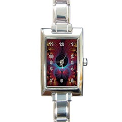 Abstract Abstracts Geometric Rectangle Italian Charm Watch