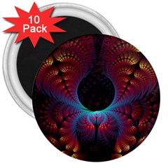 Abstract Abstracts Geometric 3  Magnets (10 pack) 