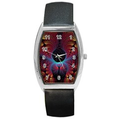 Abstract Abstracts Geometric Barrel Style Metal Watch