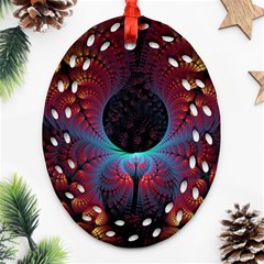 Abstract Abstracts Geometric Oval Filigree Ornament (Two Sides)