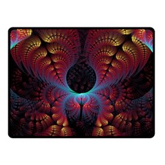 Abstract Abstracts Geometric Double Sided Fleece Blanket (Small) 