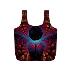 Abstract Abstracts Geometric Full Print Recycle Bag (S)