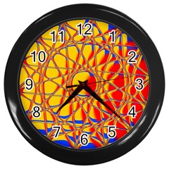 Graphic Design Graphic Design Wall Clock (black) by Wegoenart