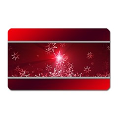 Christmas Candles Magnet (rectangular) by Wegoenart