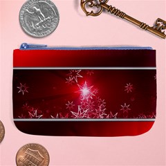 Christmas Candles Large Coin Purse by Wegoenart