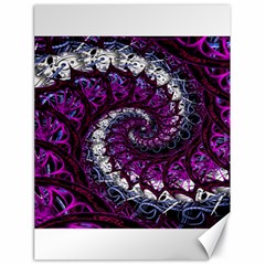 Fractal Background Swirl Art Skull Canvas 18  X 24  by Wegoenart