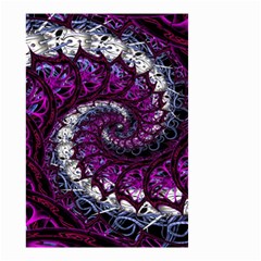 Fractal Background Swirl Art Skull Small Garden Flag (two Sides)