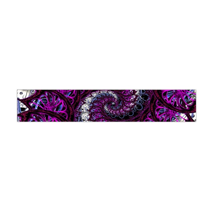 Fractal Background Swirl Art Skull Flano Scarf (Mini)