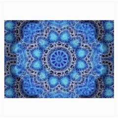 Fractal Mandala Abstract Large Glasses Cloth (2-side) by Wegoenart