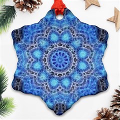 Fractal Mandala Abstract Snowflake Ornament (two Sides) by Wegoenart