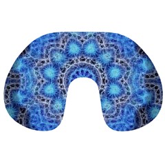 Fractal Mandala Abstract Travel Neck Pillows by Wegoenart