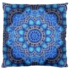 Fractal Mandala Abstract Standard Flano Cushion Case (two Sides) by Wegoenart