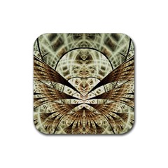 Pattern Nature Desktop Fractals Rubber Coaster (square)  by Wegoenart