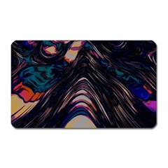 Pattern Texture Fractal Colorful Magnet (rectangular) by Wegoenart