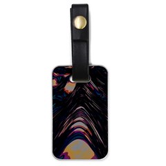 Pattern Texture Fractal Colorful Luggage Tags (one Side)  by Wegoenart