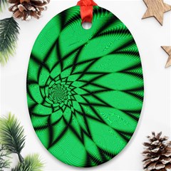 The Fourth Dimension Fractal Ornament (oval)