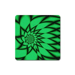 The Fourth Dimension Fractal Square Magnet by Wegoenart