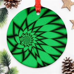 The Fourth Dimension Fractal Round Ornament (two Sides) by Wegoenart