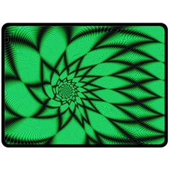 The Fourth Dimension Fractal Fleece Blanket (large)  by Wegoenart