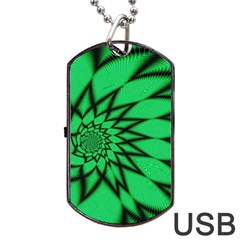 The Fourth Dimension Fractal Dog Tag Usb Flash (two Sides) by Wegoenart