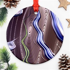 Art Design Decoration Card Color Ornament (round) by Wegoenart