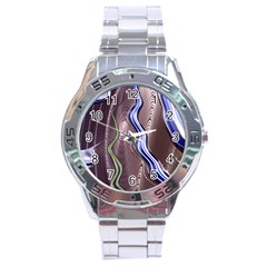 Art Design Decoration Card Color Stainless Steel Analogue Watch by Wegoenart