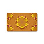 Abstract Fractal Pattern Washed Out Magnet (Name Card) Front