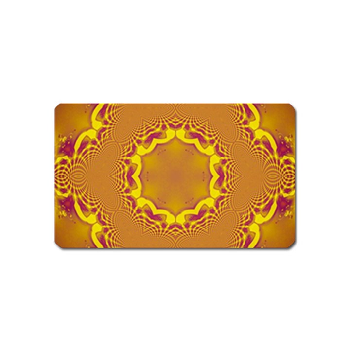 Abstract Fractal Pattern Washed Out Magnet (Name Card)