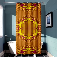 Abstract Fractal Pattern Washed Out Shower Curtain 36  X 72  (stall)  by Wegoenart