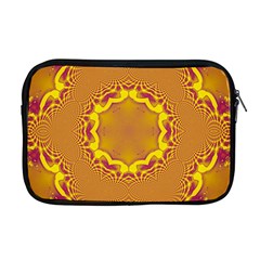 Abstract Fractal Pattern Washed Out Apple Macbook Pro 17  Zipper Case