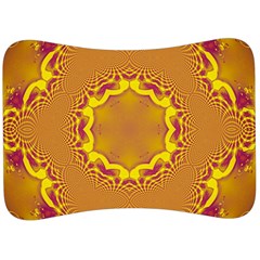 Abstract Fractal Pattern Washed Out Velour Seat Head Rest Cushion