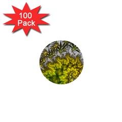 Fractal Mobius Dragon Marijuana 1  Mini Buttons (100 pack) 