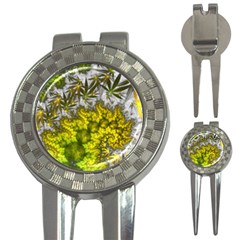 Fractal Mobius Dragon Marijuana 3-in-1 Golf Divots