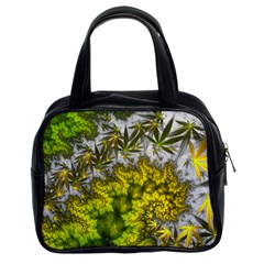 Fractal Mobius Dragon Marijuana Classic Handbag (Two Sides)