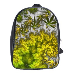 Fractal Mobius Dragon Marijuana School Bag (Large)