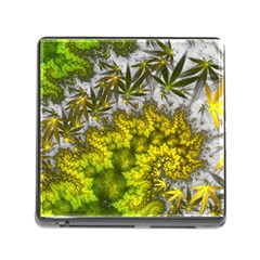 Fractal Mobius Dragon Marijuana Memory Card Reader (Square 5 Slot)