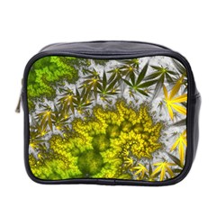 Fractal Mobius Dragon Marijuana Mini Toiletries Bag (Two Sides)