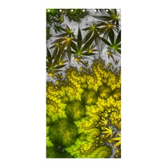 Fractal Mobius Dragon Marijuana Shower Curtain 36  x 72  (Stall) 