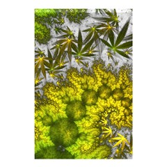 Fractal Mobius Dragon Marijuana Shower Curtain 48  x 72  (Small) 