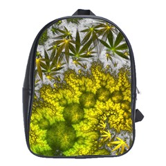 Fractal Mobius Dragon Marijuana School Bag (XL)