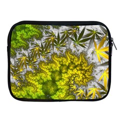 Fractal Mobius Dragon Marijuana Apple iPad 2/3/4 Zipper Cases