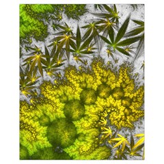 Fractal Mobius Dragon Marijuana Drawstring Bag (Small)