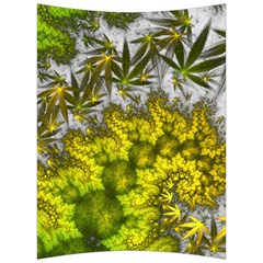 Fractal Mobius Dragon Marijuana Back Support Cushion