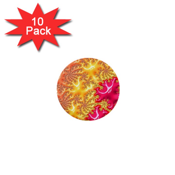 Fractal Math Mathematics Science 1  Mini Buttons (10 pack) 