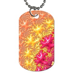 Fractal Math Mathematics Science Dog Tag (one Side) by Wegoenart