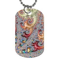 Fractal Artwork Design Pattern Dog Tag (one Side) by Wegoenart