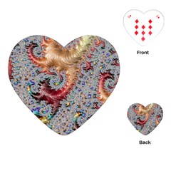 Fractal Artwork Design Pattern Playing Cards (heart) by Wegoenart